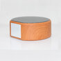 Haut-parleur Bluetooth sans fil texture bois A60 - Mini caisson de basses gris