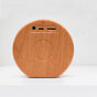Haut-parleur Bluetooth sans fil texture bois A60 - Mini caisson de basses gris