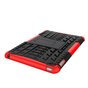 Profil De Pneu Poign&eacute;e De Couverture B&eacute;quille En Plastique TPU compatible avec iPad Mini 4 5 Cas - Rouge