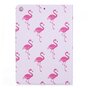 &Eacute;tui &agrave; rabat en cuir Flamingo standard compatible avec iPad 2017 2018 - Blanc Rose