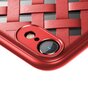 Coque en TPU tiss&eacute; Baseus compatible avec iPhone 7 8 SE 2020 SE 2022 - Rouge