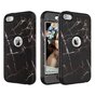 Armor Case Anti-dust Marble compatible avec iPod Touch 5 6 7 - Marbre noir