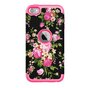 Armor Flower Case pour iPod Touch 5 6 7 - Fleurs color&eacute;es