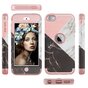Armor Case Marble Case compatible avec iPod Touch 5 6 7 - Rose et blanc