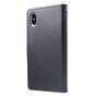 Coque iPhone XS Max Mercury Goospery Rich Walletcase 7 Passes en cuir artificiel - Noire