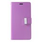 Mercury Goospery Rich Walletcase 7 Cards Simili cuir la coque compatible avec iPhone XR - Violet