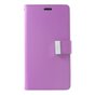 Coque iPhone XR Mercury Goospery Rich Walletcase 7 Passes en cuir artificiel - Violet