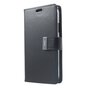 Mercury Goospery Rich Walletcase 7 Cards Simili cuir la coque compatible avec iPhone XR - Noir