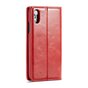 Coque iPhone XR Caseme Leatherette Wallet Card Holder - Rouge