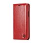 Caseme &Eacute;tui portefeuille en simili cuir avec porte-cartes &eacute;tui compatible avec iPhone XR - rouge