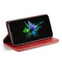 Caseme &Eacute;tui portefeuille en simili cuir avec porte-cartes &eacute;tui compatible avec iPhone XR - rouge
