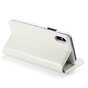 Caseme &Eacute;tui portefeuille en simili cuir avec porte-cartes &eacute;tui compatible avec iPhone XS Max - blanc