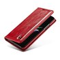 Etui Portefeuille en Cuirette Caseme pour iPhone XS Max - Rouge