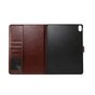 &Eacute;tui portefeuille pour iPad 2018 de 12,9 pouces avec texture de jeans - Bleu marron