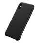 Coque en Silicone Liquide Baseus Original LSR Series pour iPhone X XS - Noire