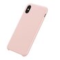 Coque en Silicone Liquide Baseus Original LSR Series pour iPhone X XS - Rose