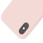 Coque en Silicone Liquide Baseus Original LSR Series pour iPhone X XS - Rose