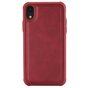 Housse en cuir rouge magn&eacute;tique pour iPhone XR - Rouge