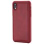 Housse en cuir rouge magn&eacute;tique pour iPhone XR - Rouge