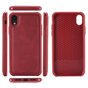 Housse en cuir rouge magn&eacute;tique pour iPhone XR - Rouge