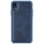 &Eacute;tui en cuir bleu magn&eacute;tique compatible avec iPhone XR - Bleu