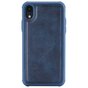 Housse en cuir magn&eacute;tique bleu pour iPhone XR - Bleu