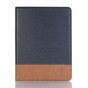 Structure nervur&eacute;e en simili cuir compatible avec la housse iPad Pro 11 pouces 2018 - Bleu Marron