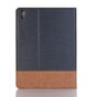 Structure nervur&eacute;e en simili cuir compatible avec la housse iPad Pro 11 pouces 2018 - Bleu Marron