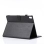 Cuir De Style R&eacute;tro compatible avec iPad Pro 12,9 Pouces 2018 Portefeuille De Couverture De Portefeuille - Noir