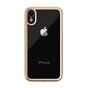 Coque transparente LEEU Design Gold compatible avec iPhone XR - Or