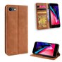 Housse en cuir marron vintage compatible avec iPhone 7 8 SE 2020 SE 2022 - Marron