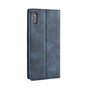 Etui Portefeuille Vintage en faux cuir iPhone X XS - Etui bleu
