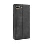 &Eacute;tui Vintage Biblioth&egrave;que Portefeuille en Cuir Artificiel &eacute;tui compatible avec iPhone 7 Plus 8 Plus - Noir