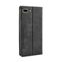 Etui portefeuille vintage en simili cuir pour iPhone 7 Plus 8 Plus - Noir