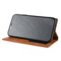 &Eacute;tui portefeuille en simili cuir vintage compatible avec iPhone XR - &Eacute;tui marron