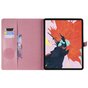 Cuir compatible avec iPad Pro 12,9 Pouces 2018 Couverture De Cas Portefeuille D&#039;impression De Tournesol - Rose