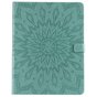 &Eacute;tui portefeuille en cuir pour iPad Pro 12,9 pouces 2018 avec impression tournesol - vert
