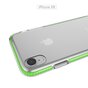 Coque de protection &agrave; bord color&eacute; compatible avec iPhone XR Case TPE TPU Back Cover - Vert