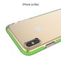 Coque de protection &agrave; bord color&eacute; compatible avec iPhone XS Max Case TPE TPU Back Cover - Vert