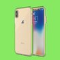 Coque de protection &agrave; bord color&eacute; compatible avec iPhone XS Max Case TPE TPU Back Cover - Vert