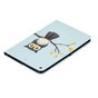 &Eacute;tui &agrave; rabat en cuir avec rabat pliable standard compatible avec iPad mini 4 5 - Bleu clair