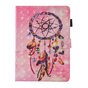 Housse en cuir &agrave; rabat en plumes Dreamcatcher compatible avec iPad mini 1 2 3 4 5 - Rose