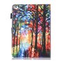 Couverture De Protection En Cuir De Peinture Artistique Foresti&egrave;re compatible avec iPad Mini 1 2 3 4 5 - Color&eacute;