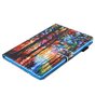 Couverture De Protection En Cuir De Peinture Artistique Foresti&egrave;re compatible avec iPad Mini 1 2 3 4 5 - Color&eacute;