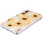 Coque &agrave; paillettes tournesols TPU or compatible avec iPhone XS Max - Transparent