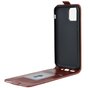 &Eacute;tui portefeuille en simili cuir &agrave; rabat vertical &eacute;tui compatible avec iPhone 11 Pro Max - Marron