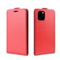 Etui Portefeuille Vertical en Similicuir Flip pour iPhone 11 Pro Max - Rouge