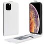 Etui Portefeuille Vertical en Similicuir Flip pour iPhone 11 Pro Max - Blanc