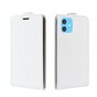 &Eacute;tui portefeuille en simili cuir &agrave; rabat vertical &eacute;tui compatible avec iPhone 11 - Blanc