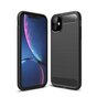 Coque de protection Carbon Armor antichoc en TPU compatible avec iPhone 11 - Noir